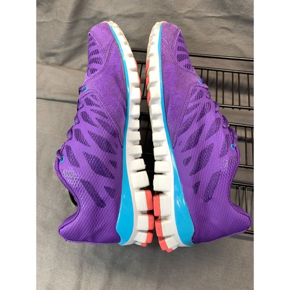 REEBOK REALFLEX (V47472) Purple/Pink/Teal Running Shoes Women's Size 7 - Picture 4 of 10
